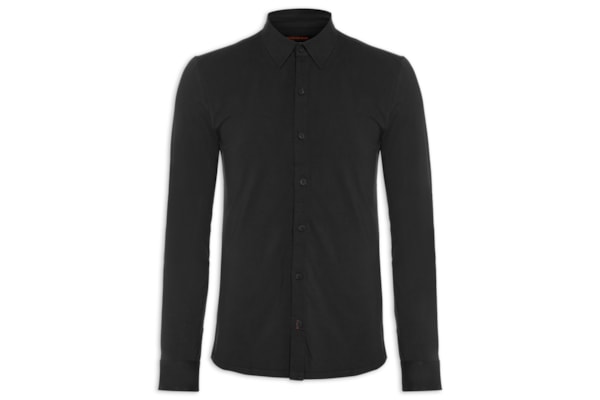 Camisa Masculina Malha Just Stretch - Preto