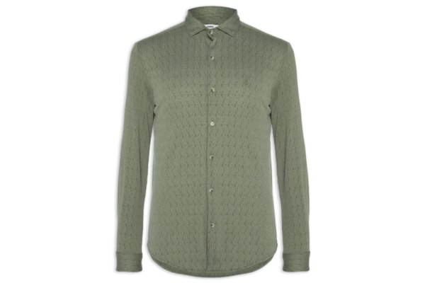 Camisa Masculina Malha Relevo – Verde