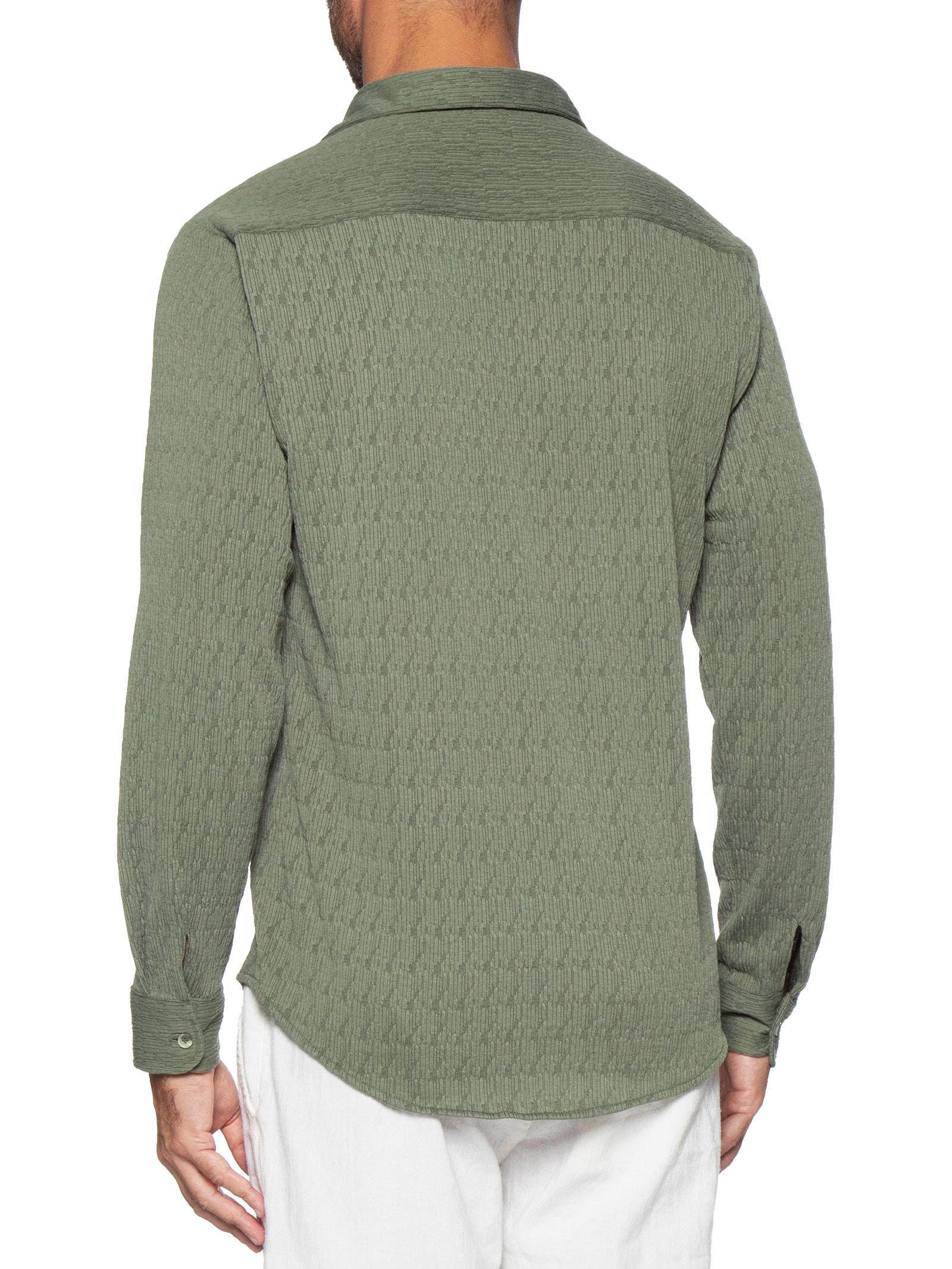 Camisa Masculina Malha Relevo – Verde Sergio K