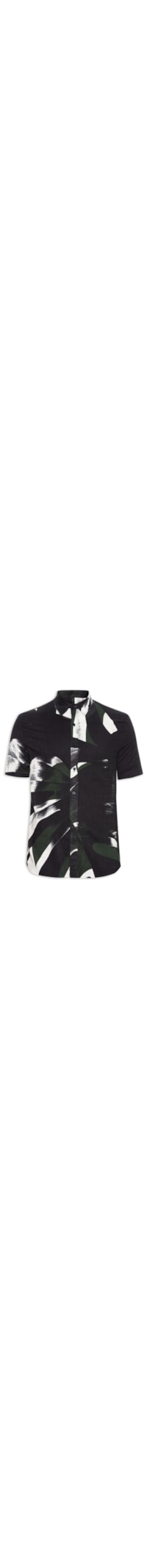 Camisa Masculina Manga Curta Adam - Verde