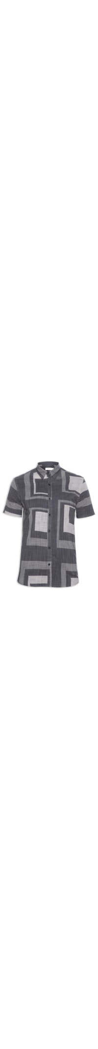 Camisa Masculina Manga Curta Albers - Preto