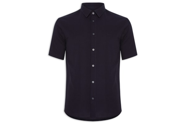 Camisa Masculina Manga Curta - Azul