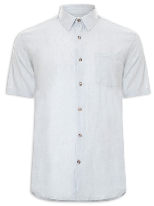 Camisa Masculina Manga Curta – Azul