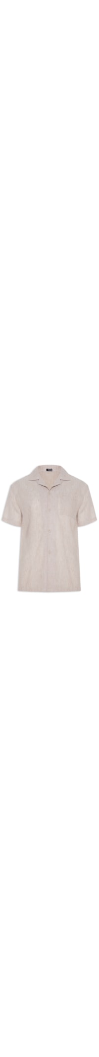 Camisa Masculina Manga Curta - Bege