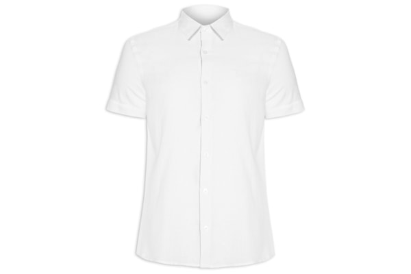 Camisa Masculina Manga Curta - Branco