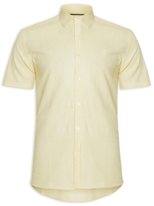 Camisa Masculina Manga Curta Búzios New – Amarelo