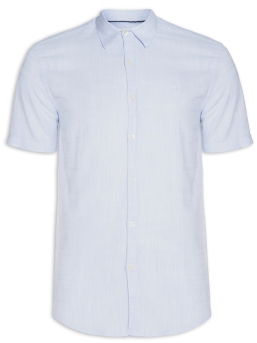 Camisa Masculina Manga Curta Buzios New - Azul