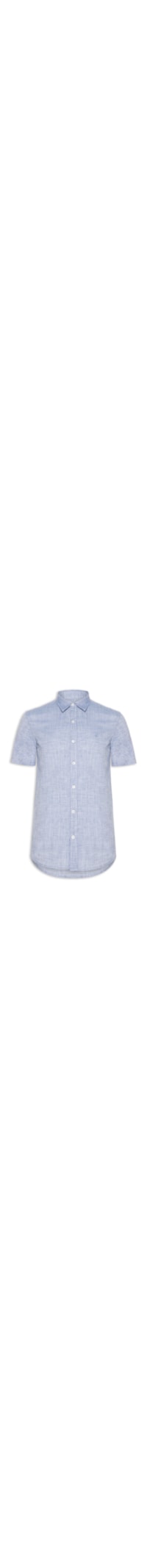 Camisa Masculina Manga Curta Búzios New - Azul