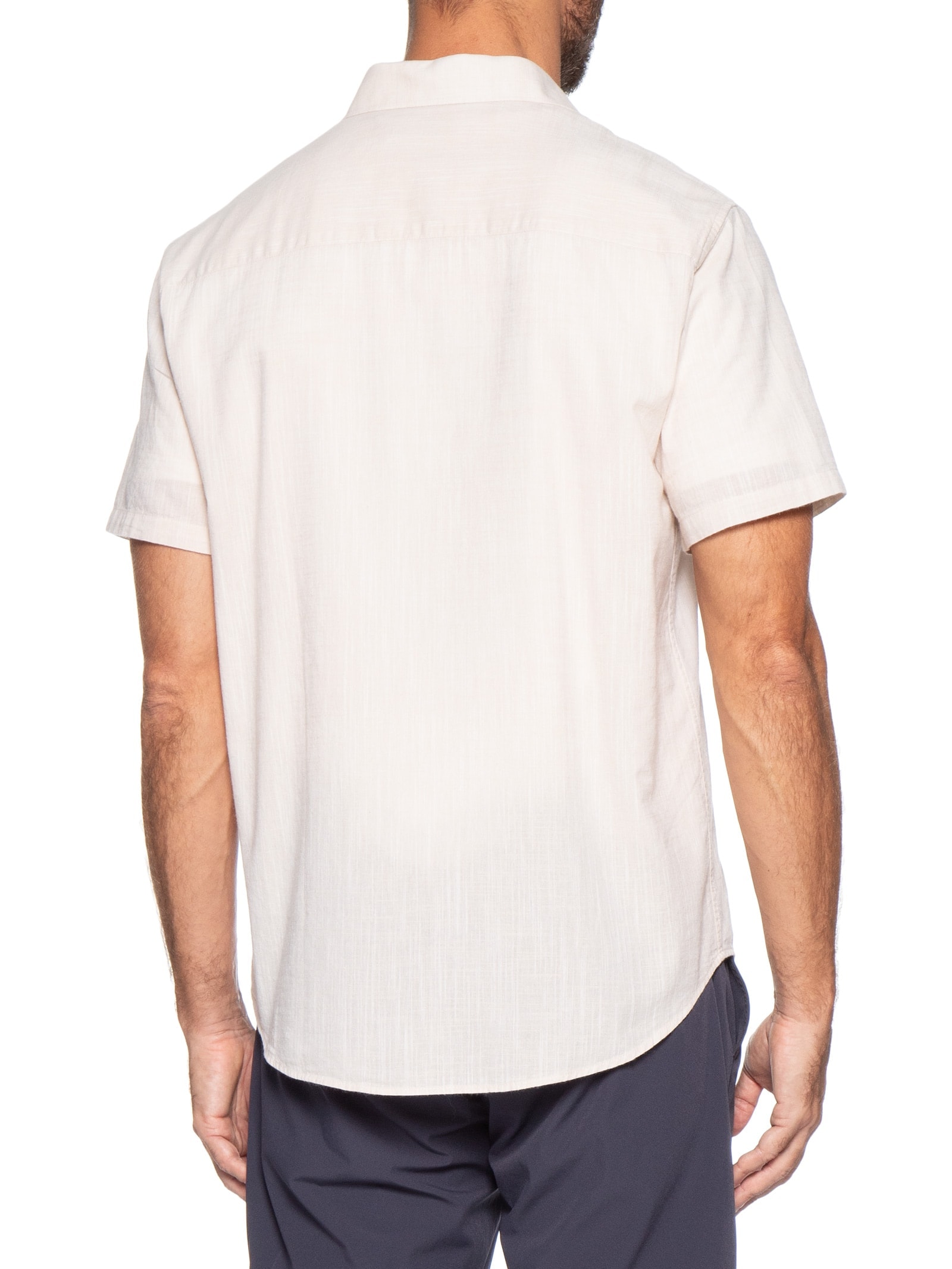 Camisa Masculina Manga Curta Búzios New Bege Foxton