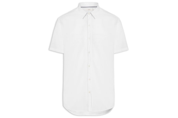 Camisa Masculina Manga Curta Búzios New - Branco