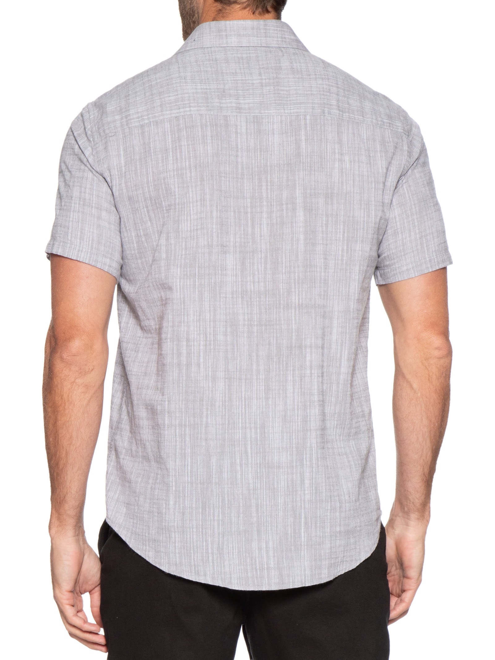 Camisa Masculina Manga Curta Búzios New Cinza Foxton