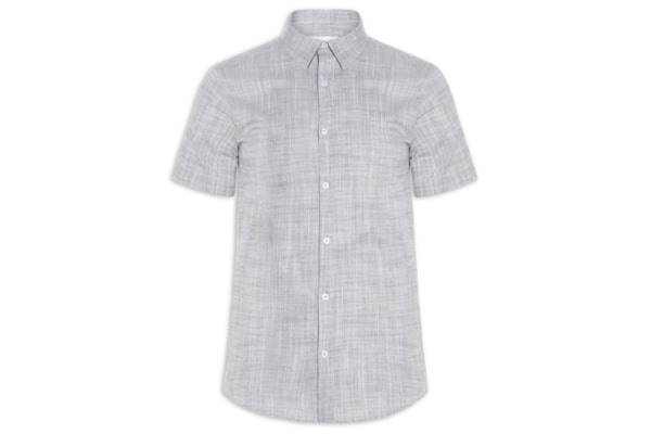 Camisa Masculina Manga Curta Búzios New - Cinza