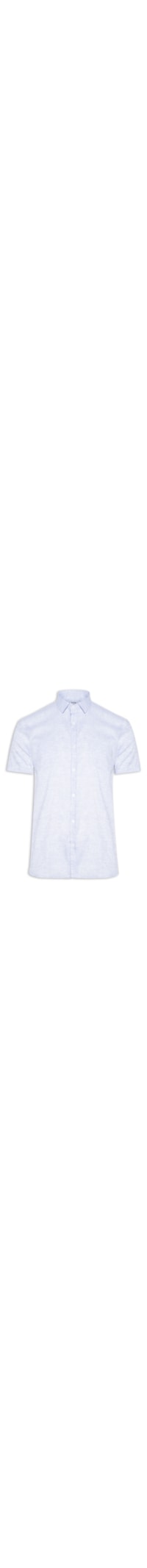Camisa Masculina Manga Curta Com Bolso - Azul
