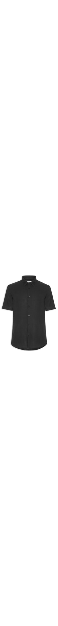 Camisa Masculina Manga Curta Cotton Wavy - Preto