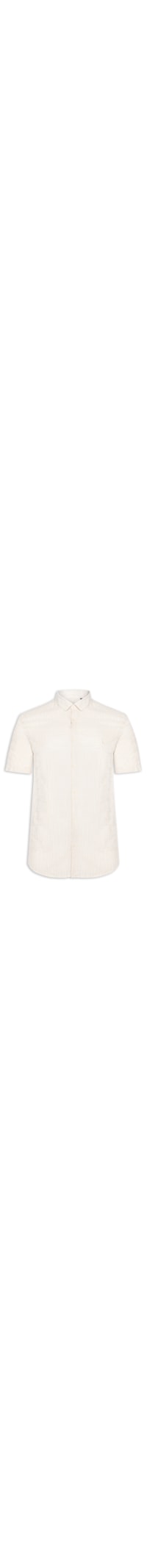 Camisa Masculina Manga Curta Flame Leve - Bege
