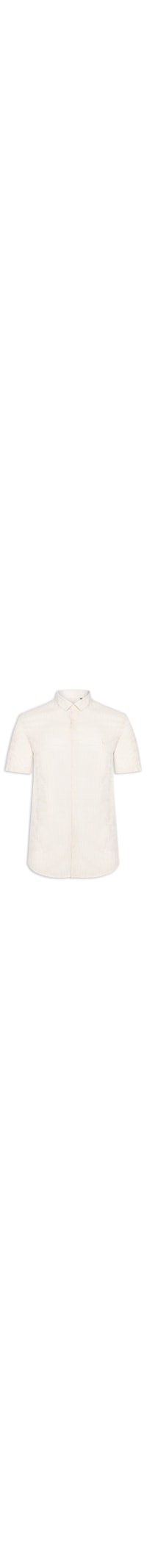 Camisa Masculina Manga Curta Flame Leve - Bege