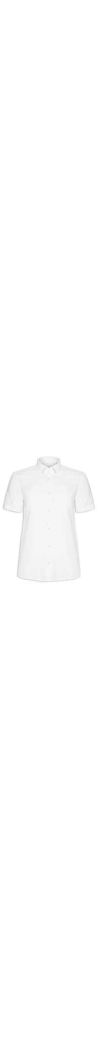 Camisa Masculina Manga Curta Linho Pienza - Off White