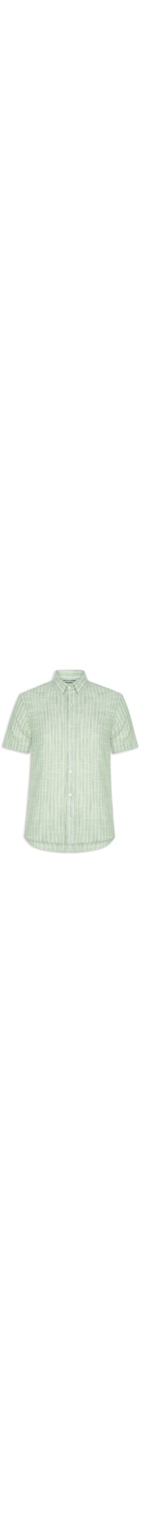 Camisa Masculina Manga Curta Linho Sun - Verde