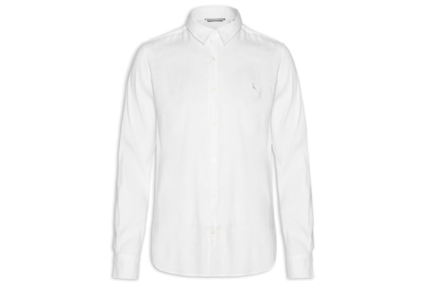 Camisa Masculina Manga Curta Linho Tech - Branco
