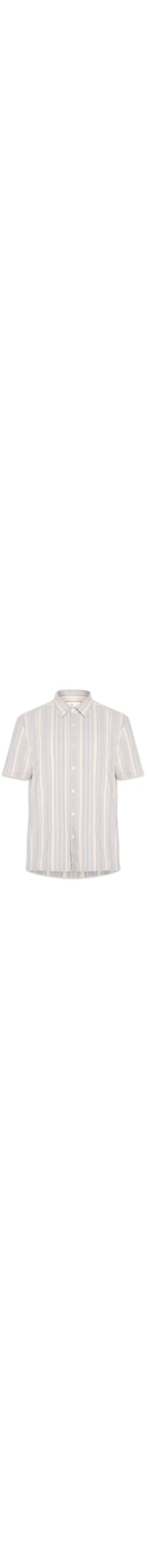 Camisa Masculina Manga Curta Listra Náutica - Off White