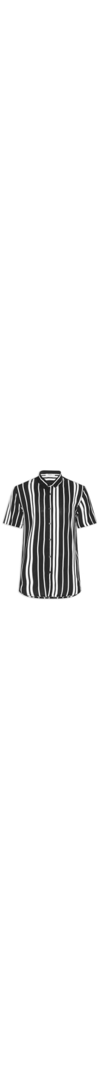 Camisa Masculina Manga Curta Listrada - Preto