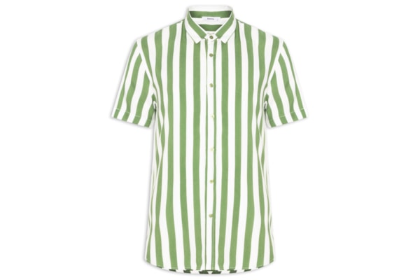 Camisa Masculina Manga Curta Listrada - Verde