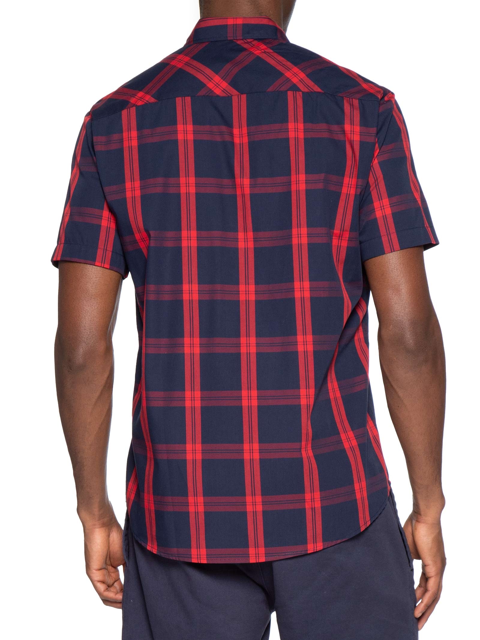 Camisa Masculina Manga Curta Matteo Azul Reserva