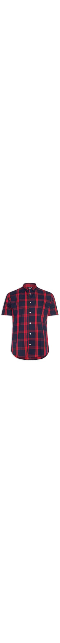 Camisa Masculina Manga Curta Matteo - Azul
