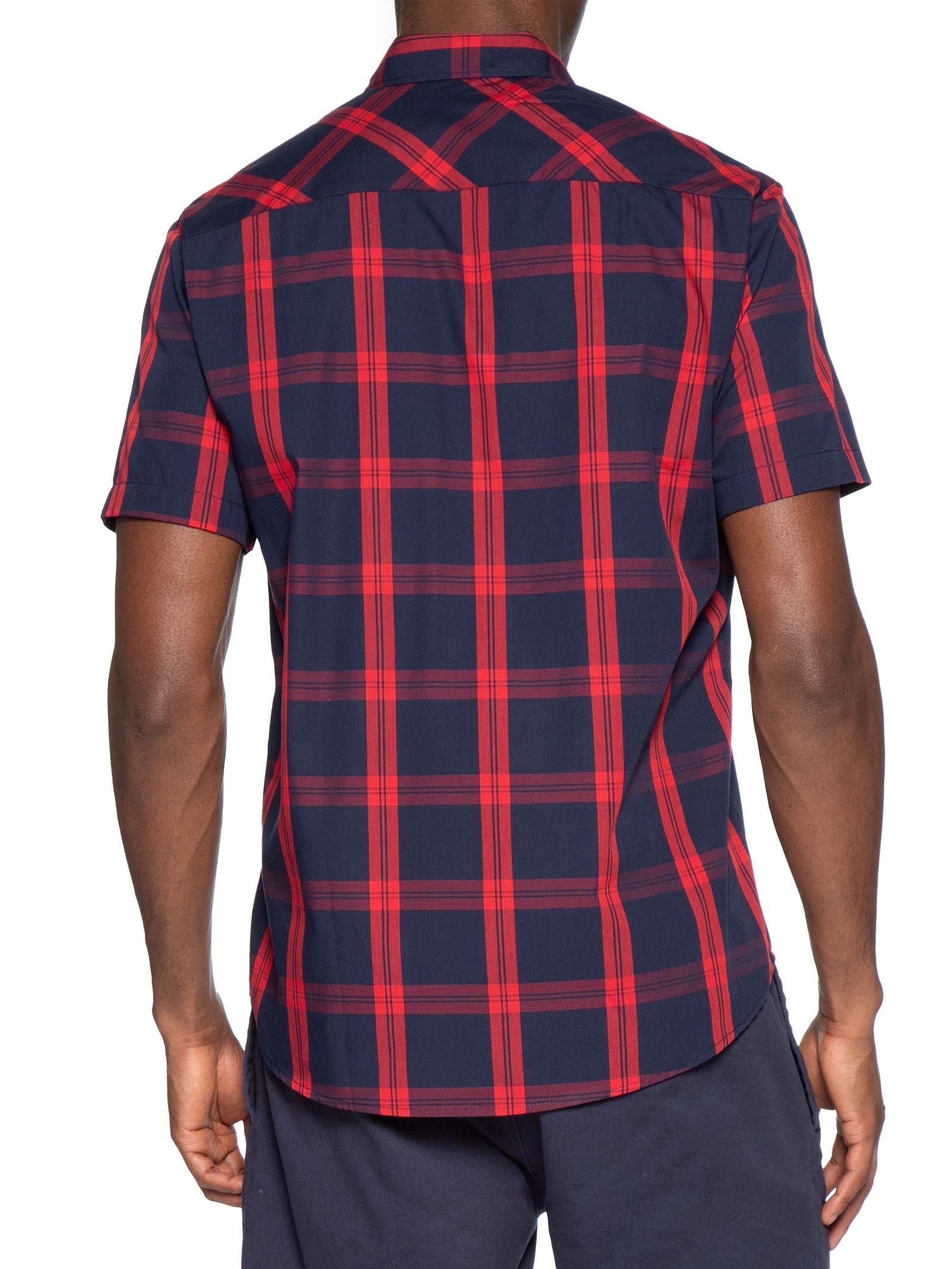 Camisa Masculina Manga Curta Matteo Azul Reserva