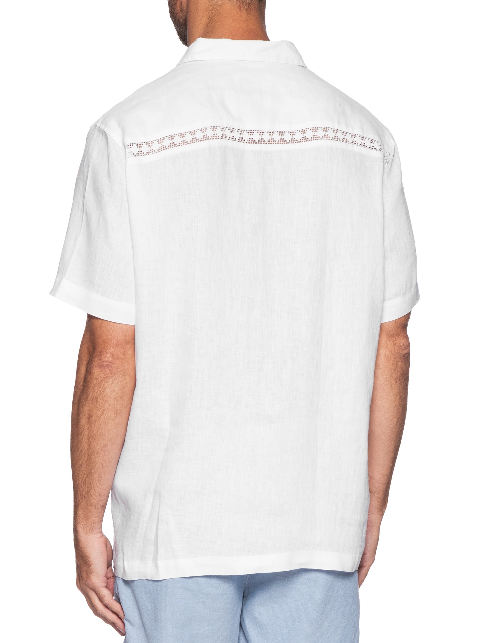 Camisa Masculina Manga Curta Over Itacaré Branco Osklen