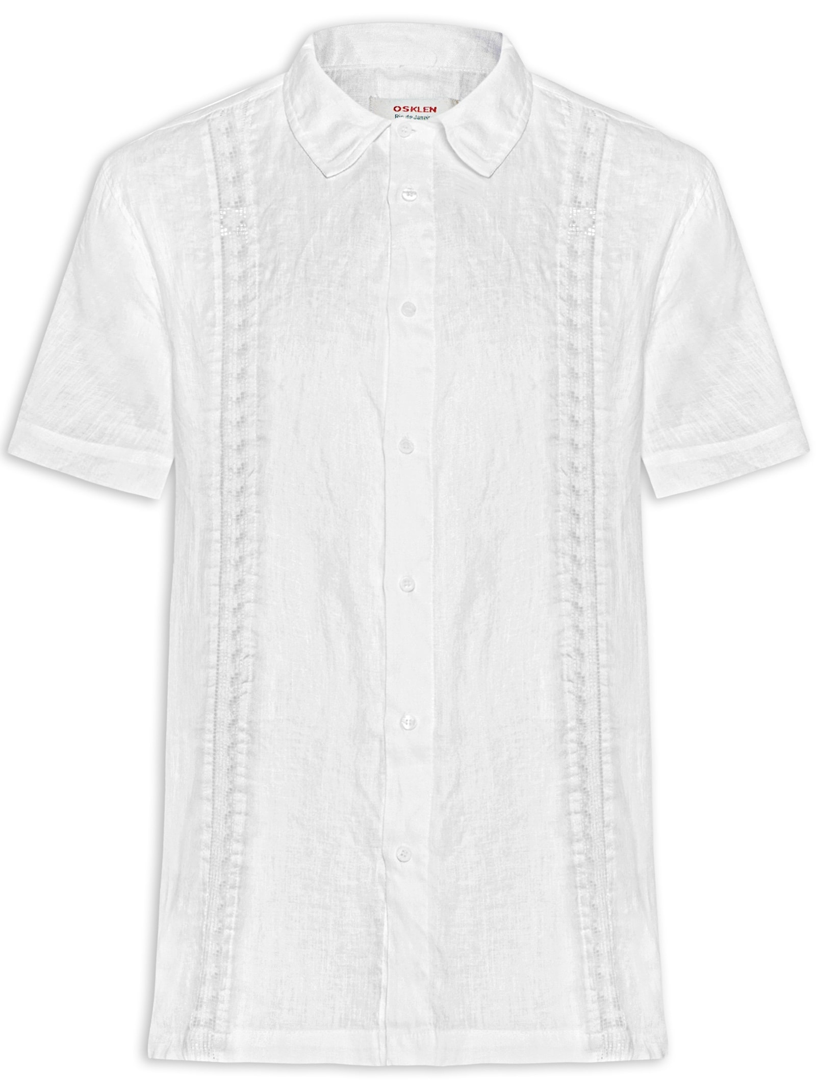 Camisa Masculina Manga Curta Over Itacaré Branco Osklen