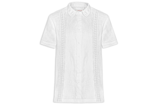 Camisa Masculina Manga Curta Over Itacaré - Branco