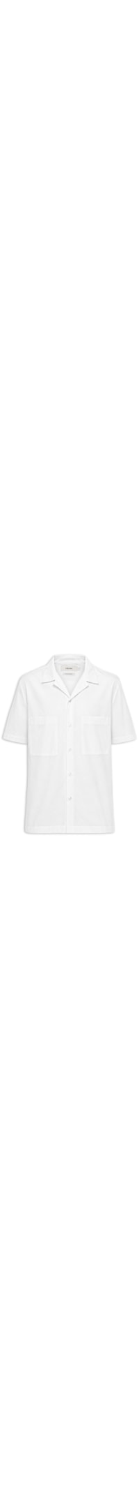 Camisa Masculina Manga Curta Paper - Branco