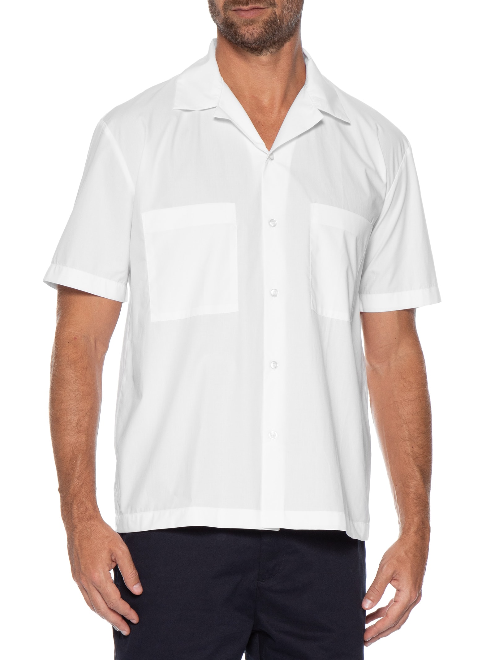 Camisa Masculina Manga Curta Paper Branco Oficina Reserva