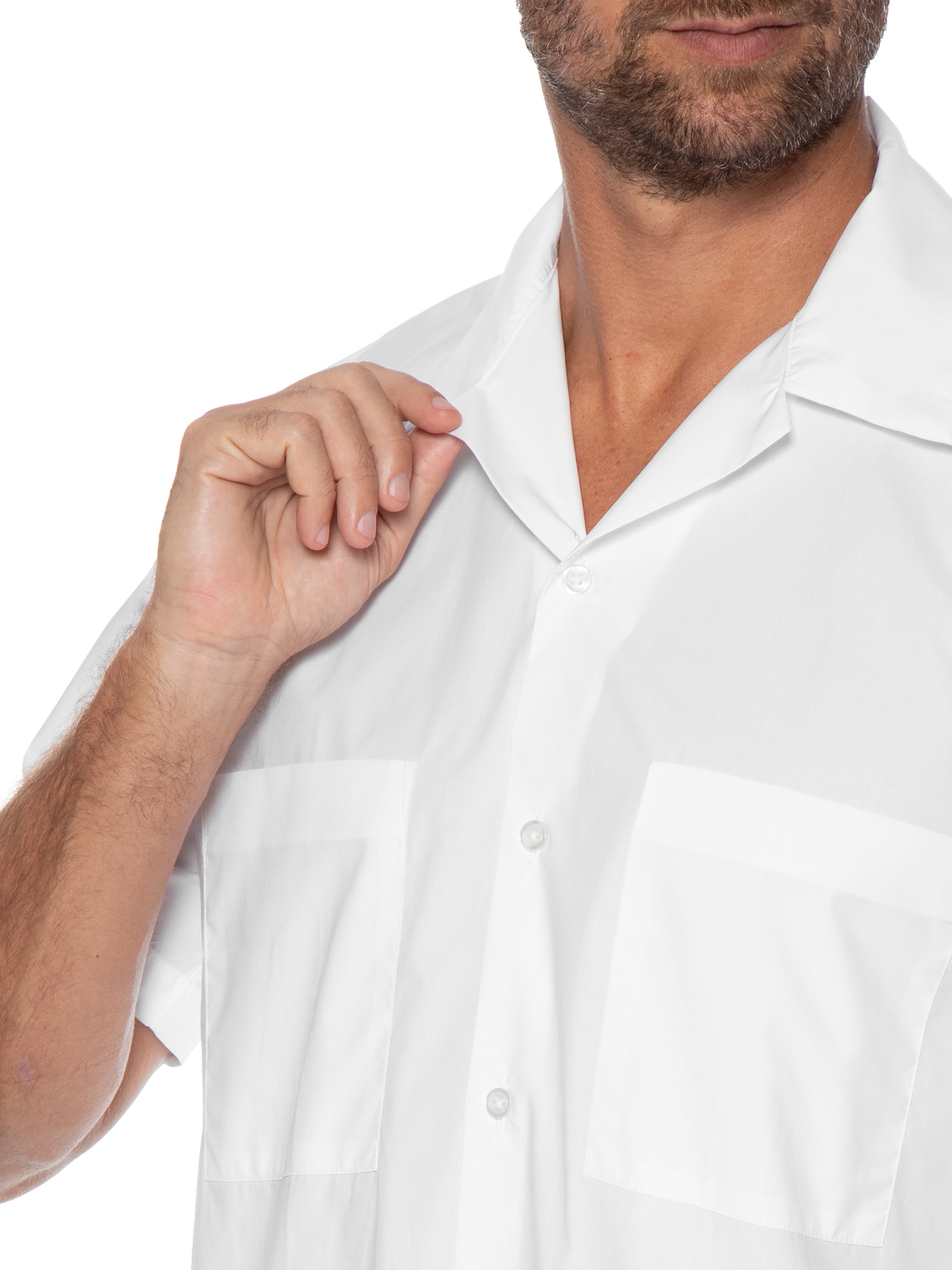 Camisa Masculina Manga Curta Paper Branco Oficina Reserva