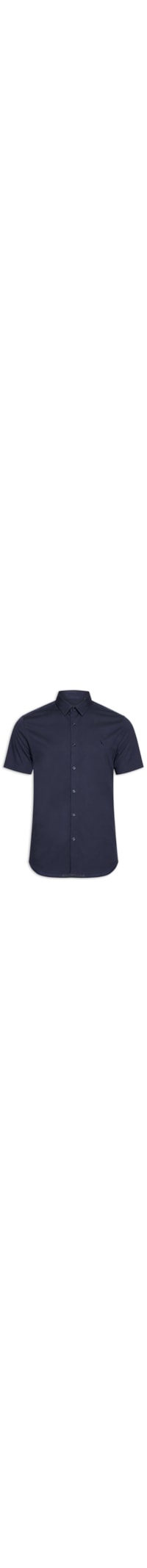 Camisa Masculina Manga Curta Prado - Azul