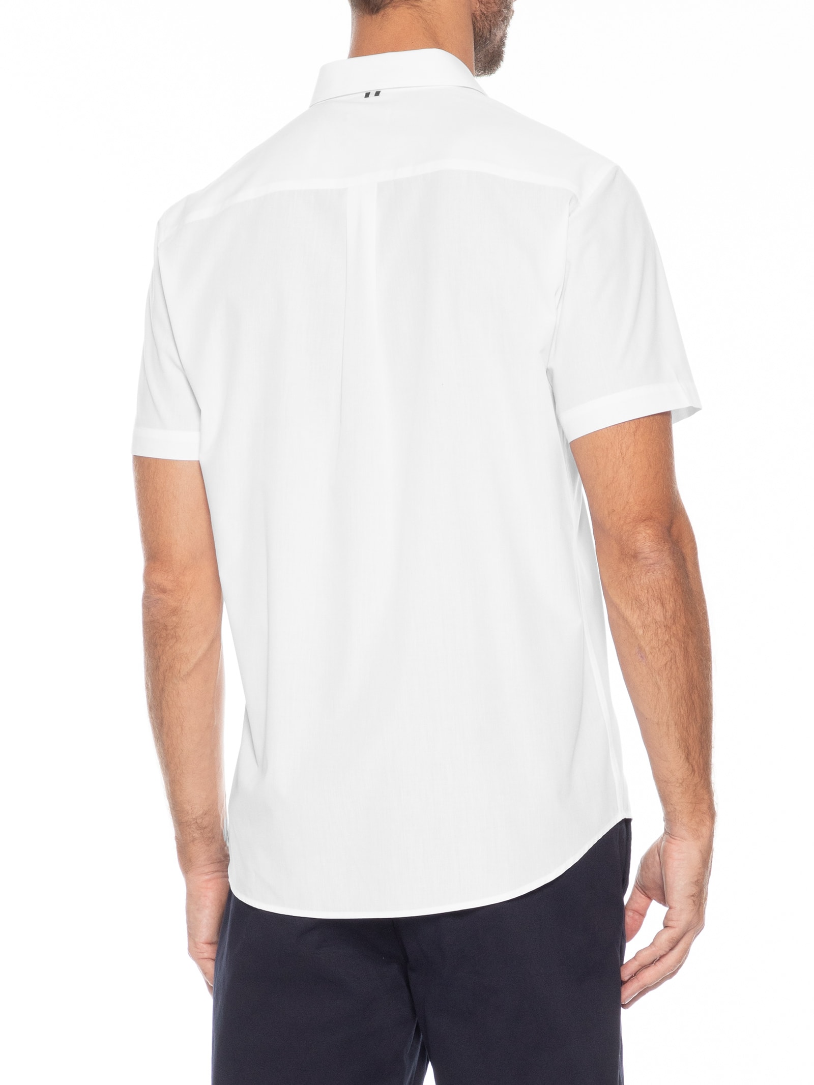 Camisa Masculina Manga Curta Prado Off White Reserva