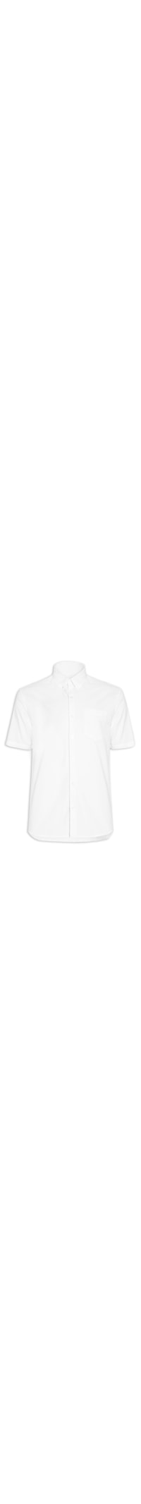 Camisa Masculina Manga Curta Regular - Branco