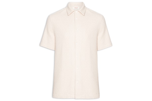 Camisa Masculina Manga Curta Rustic Caiçara - Bege