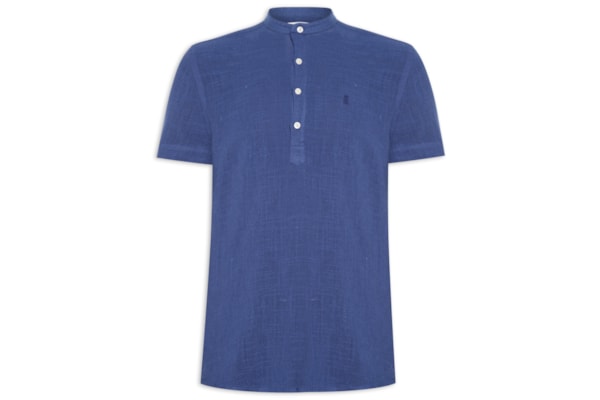 Camisa Masculina Manga Curta Santorini - Azul