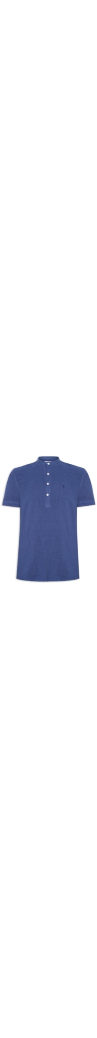 Camisa Masculina Manga Curta Santorini - Azul