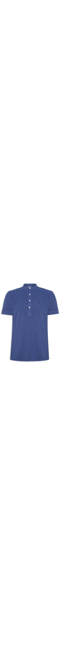 Camisa Masculina Manga Curta Santorini - Azul