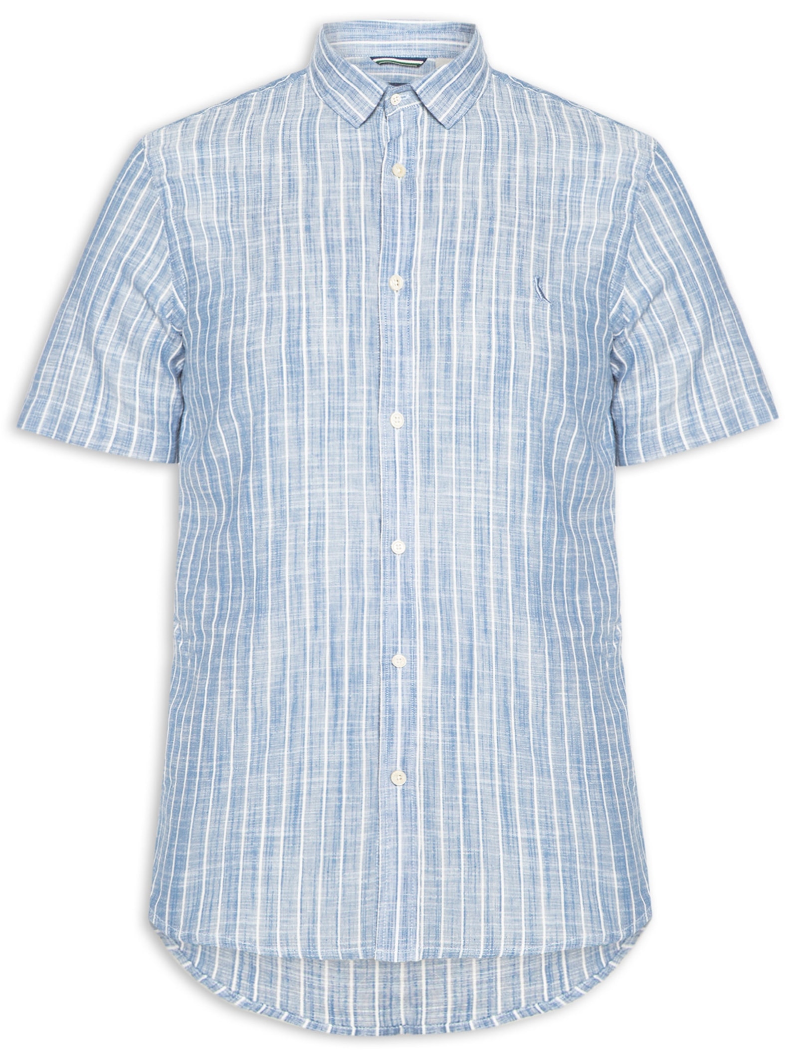 Camisa Masculina Manga Curta Sun Azul Reserva