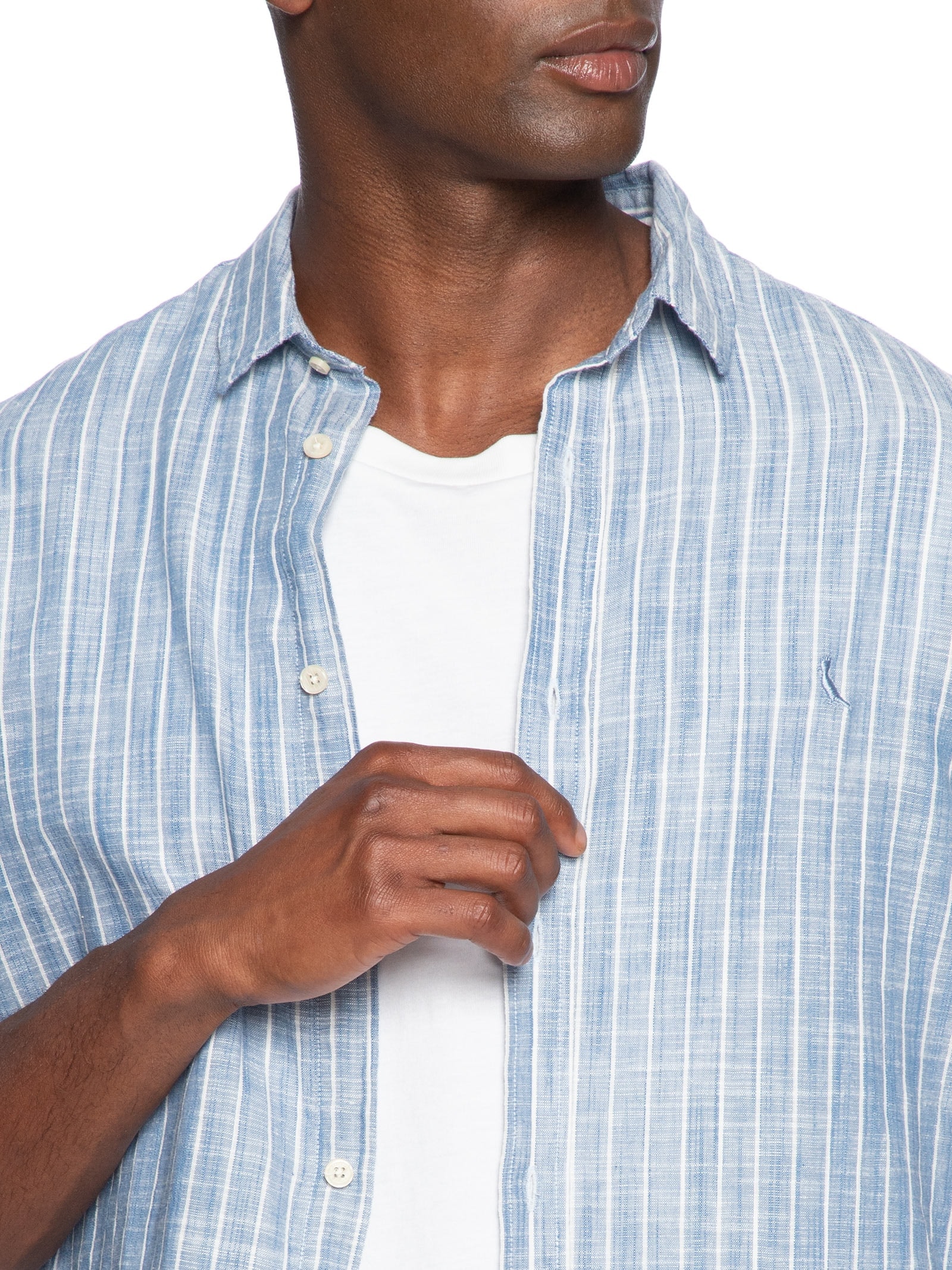 Camisa Masculina Manga Curta Sun Azul Reserva