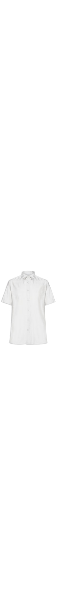 Camisa Masculina Manga Curta Texturizada - Branco