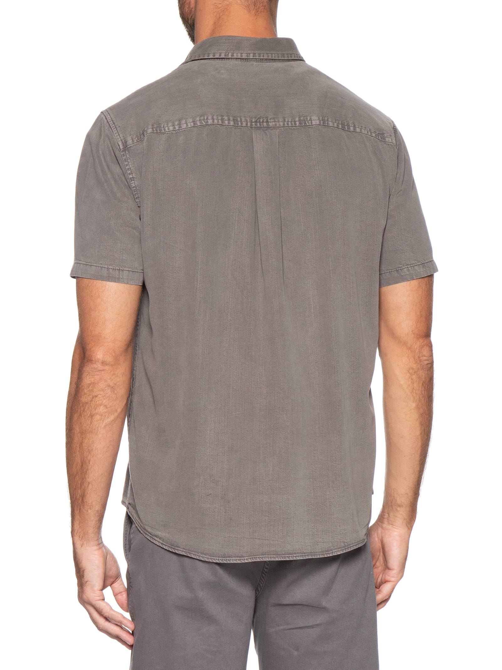 Camisa Masculina Manga Curta Uyuni Cinza Austral