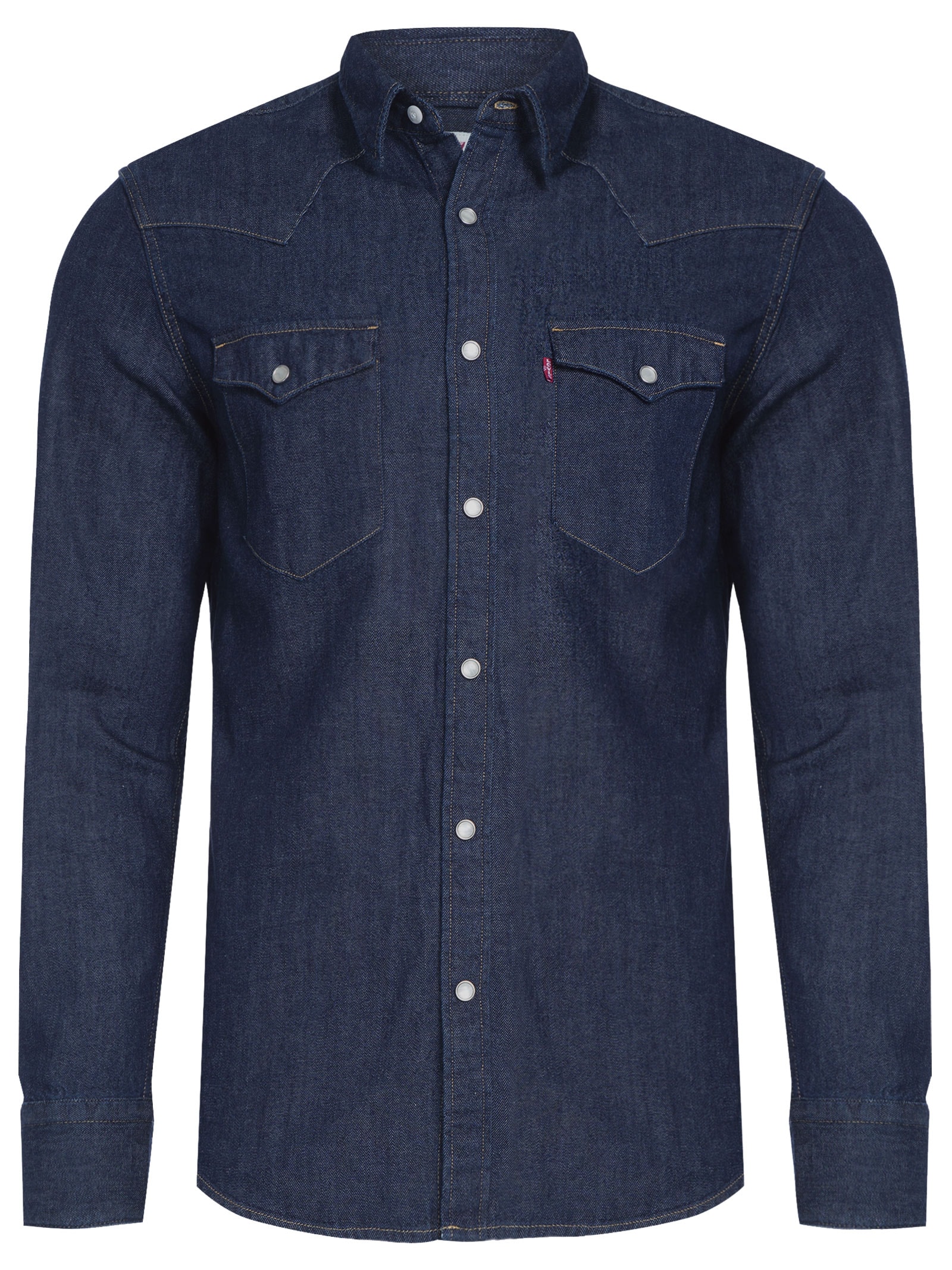 Camisa Masculina Manga Longa Adulto Azul Levi's
