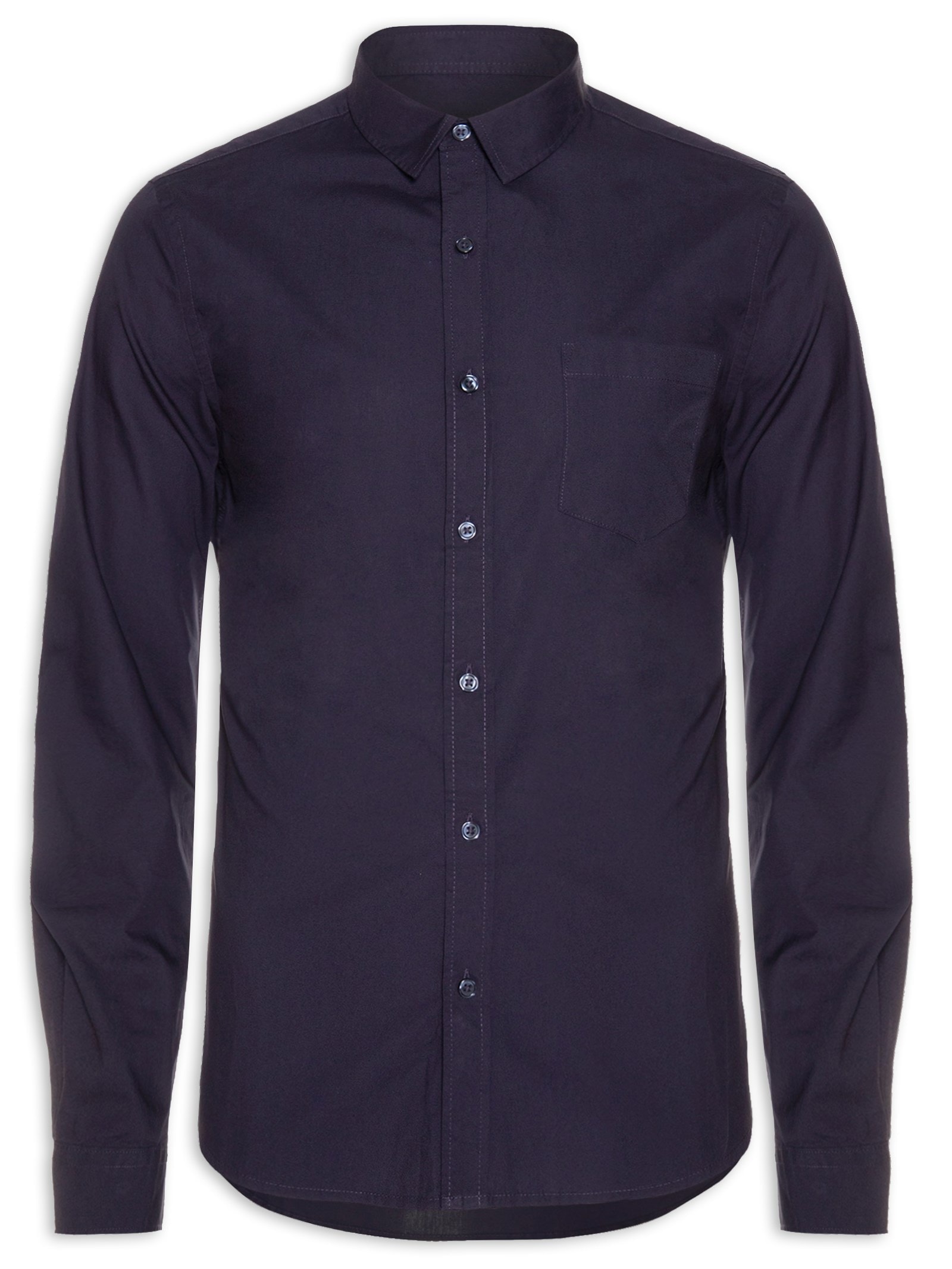 Camisa Masculina Manga Longa Azul Hering