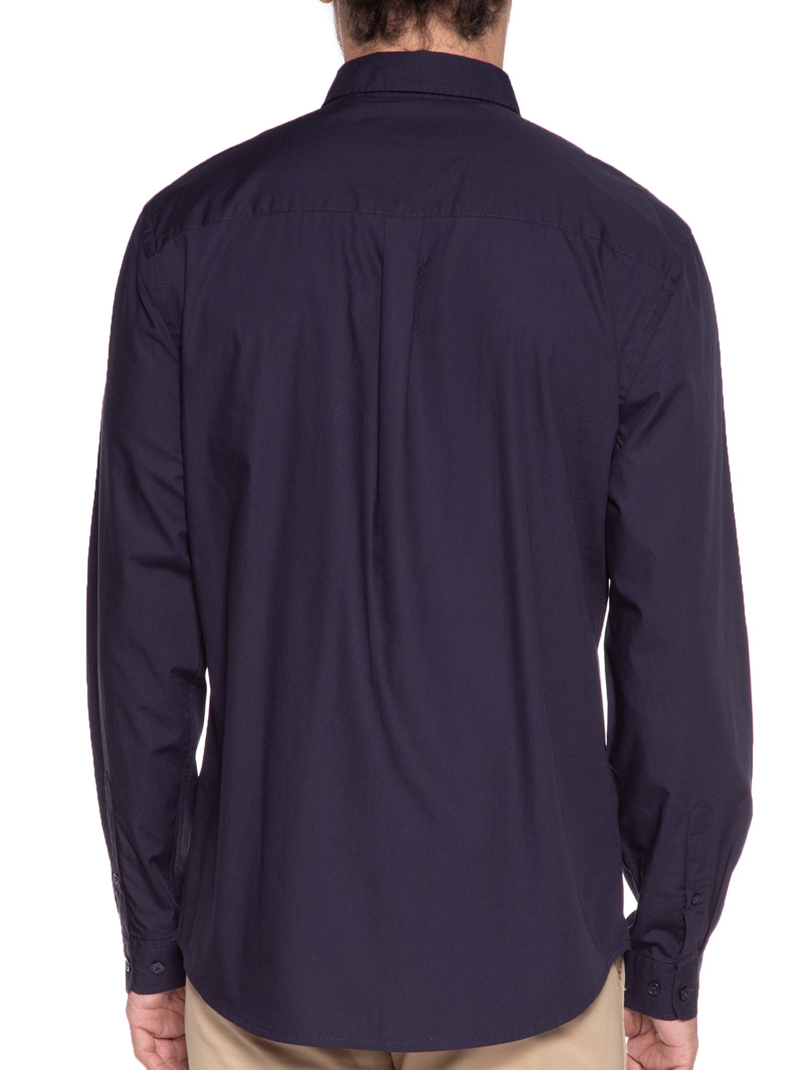 Camisa Masculina Manga Longa Azul Hering