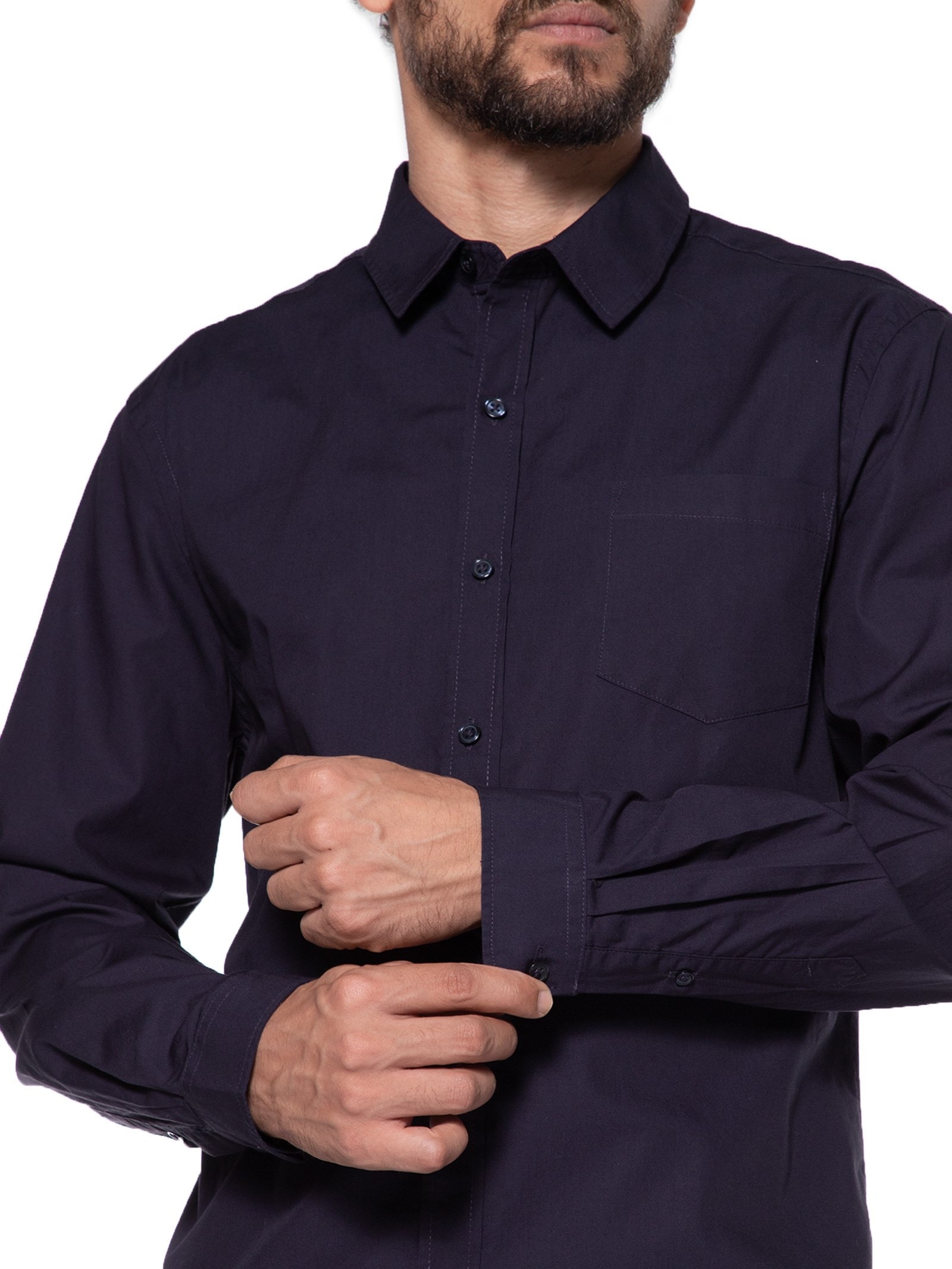 Camisa Masculina Manga Longa Azul Hering